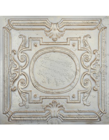 Vinyl ceiling Tiles, Decorative wall panels，Distress crack champagne gold color PL15 pack of 10pcs