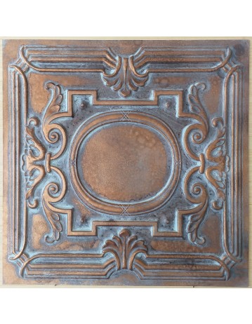 Ceiling tiles Faux Tin vintage painted weathering copper color PL15 10pcs/lot