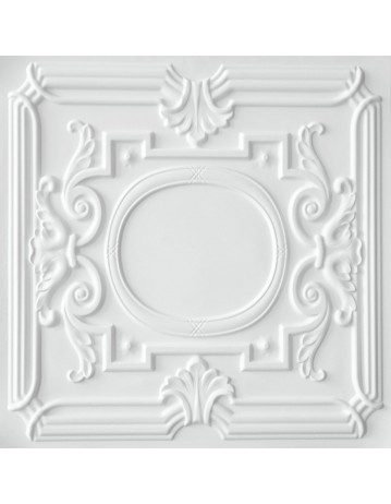 Faux Tin ceiling tiles white matte color PL15 pack of 10pcs