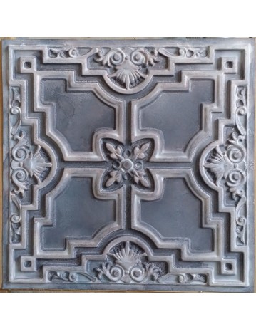 Tin ceiling tiles artistic old wood gray color cafe club wall panel PL16 pack of 10pcs