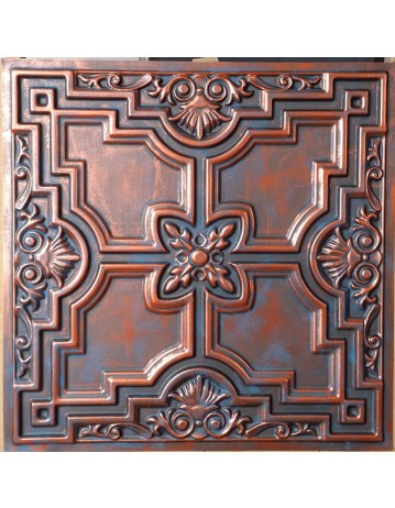 Faux Tin ceiling tiles Rustic copper color PL16 pack of 10pcs