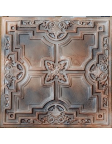 Plastic Ceiling tiles Faux tin washed brown color PL16 10pcs/lot