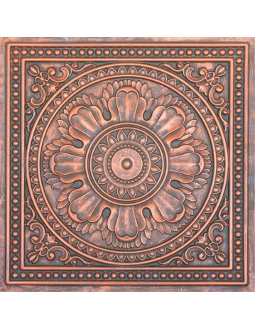 Faux Tin ceiling tiles Rustic copper color PL17 pack of 10pcs