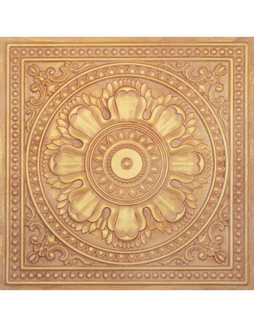 Reclaimed ceiling tiles, Embossed wall panels, Vintage brown gold color PL17 pack of 10pcs