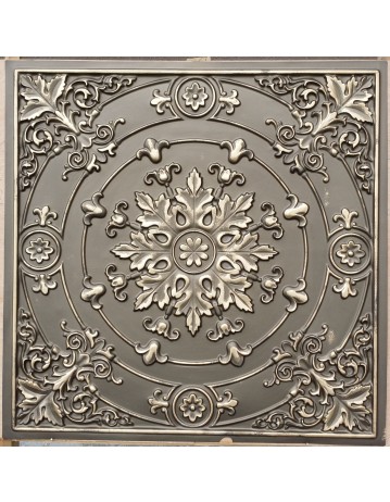Faux Tin ceiling tiles classic aged brass color PL18 pack of 10pcs
