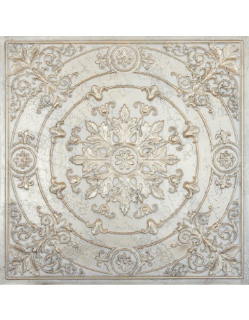 fake tin ceiling panels, Vintage wall panels, home improment, Distress crack champagne gold color PL18 pack of 10pcs