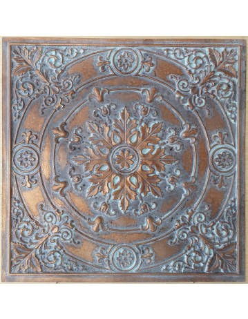 Ceiling tiles Faux vintage painted weathering copper color PL18 10pcs/lot