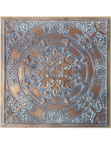 Ceiling tiles Faux vintage painted weathering copper color PL18 10pc/lot