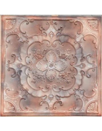 Faux Tin ceiling tiles washing brown color PL19 pack of 10pcs