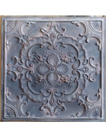 Tin ceiling tiles artistic old wood gray color cafe club wall panel PL19 pack of 10pcs