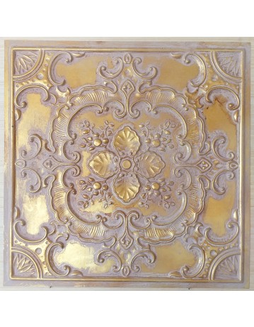 Ceiling tiles Faux painted vintage brown gold color PL19 10pc/lot