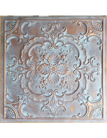 Ceiling tiles Faux vintage painted weathering copper color PL19 10pc/lot