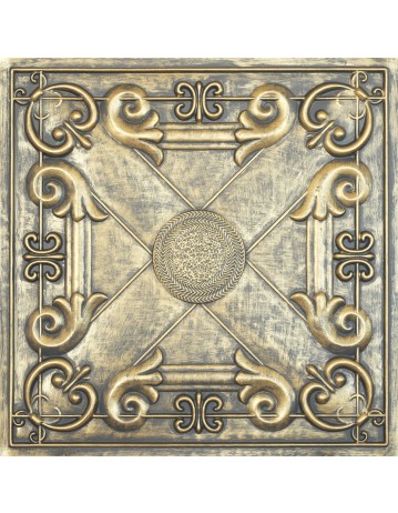Faux Tin ceiling tiles ancient gold color PL22 pack of 10pcs