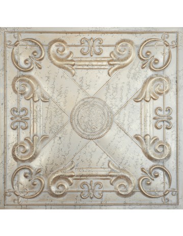 plastic ceiling tiles, aged ceiling panels, Distress crack champagne gold color PL22 pack of 10pcs