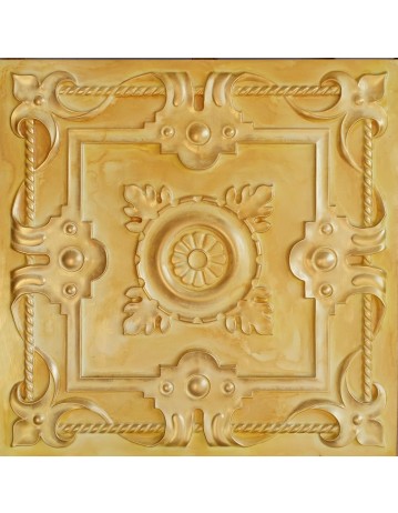 PVC Ceiling tiles Faux Tin golden color PL29 pack of 10pc