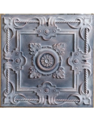 Tin ceiling tiles artistic old wood gray color cafe club wall panel PL29 pack of 10pcs
