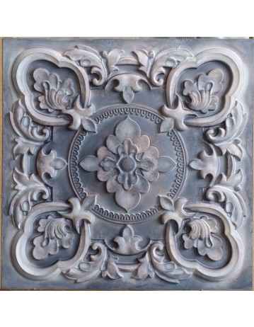 Tin ceiling tiles artistic old wood gray color cafe club wall panel PL30 pack of 10pcs