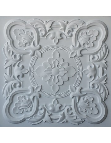 suspended Ceiling tiles Faux Tin white matt color PL30 pack of 10pc