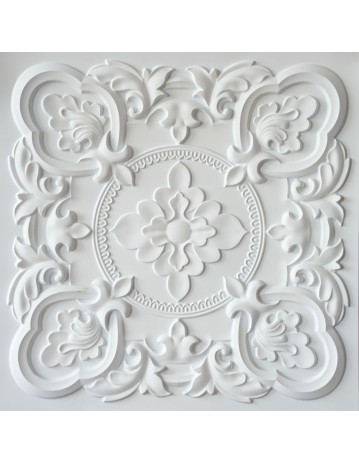 suspended Ceiling tiles Faux Tin white matte color PL30 pack of 10pcs