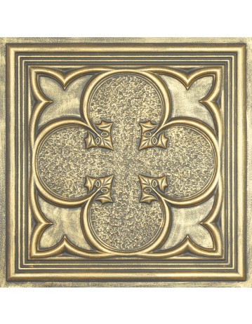 suspended Ceiling tiles Faux Tin ancient gold color PL35 pack of 10pcs