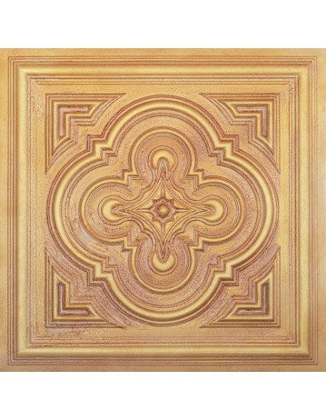 Drop in ceiling tile, interior decorative panel, Vintage brown gold color PL36 pack of 10pcs