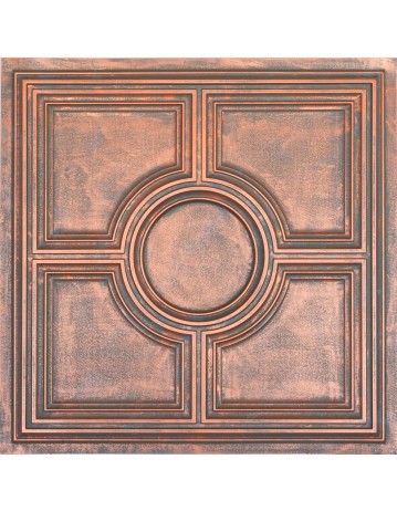 PVC Ceiling tiles Faux paint Rustic copper color PL37 pack of 10pcs
