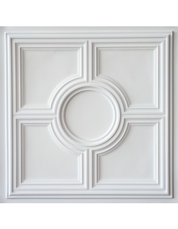 suspended Ceiling tiles Faux Tin white matte color PL37 pack of 10pcs
