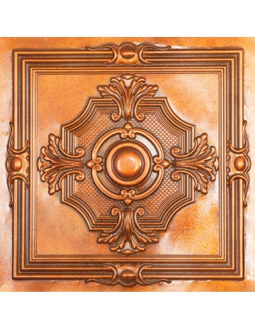 Village style ceiling tiles, 3D embossed wall panels, Archaic copper color PL38 pack of 10pcs
