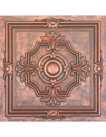 PVC Ceiling tiles Faux paint Rustic copper color PL38 pack of 10pcs