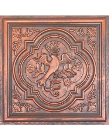 Ceiling tiles Faux paint Rustic copper color PL39 pack of 10pcs