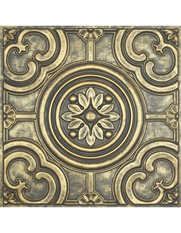 Faux Tin ceiling tiles ancient gold color PL50 pack of 10pcs