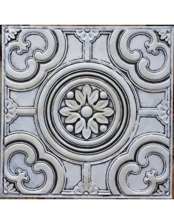 Faux Tin ceiling tiles weathered white  PL50 pack of 10pcs
