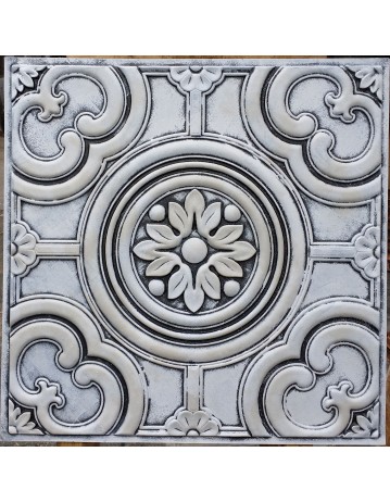 Faux Tin ceiling tiles weathered white  PL50 pack of 10pcs