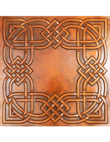 Drop in ceiling panels, Emboss interior wall panel, Archaic copper color PL61 pack of 10pcs