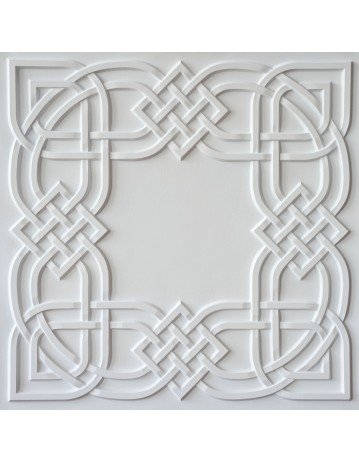 Drop in Ceiling tiles Faux Tin white matte color PL61 pack of 10pcs