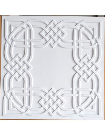 Drop in Ceiling tiles Faux Tin white matt color PL61 pack of 10pcs