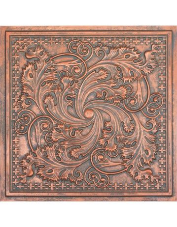 2x2 Ceiling tiles Faux Tin Rustic copper color PL62 10pcs/lot