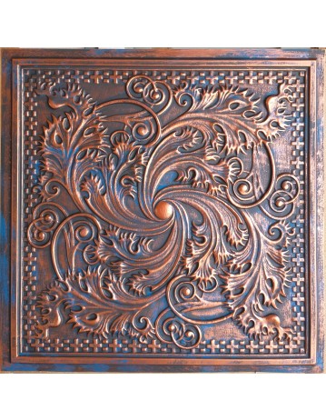 2x2 Ceiling tiles Faux Tin rustic copper color PL62 10pcs/lot