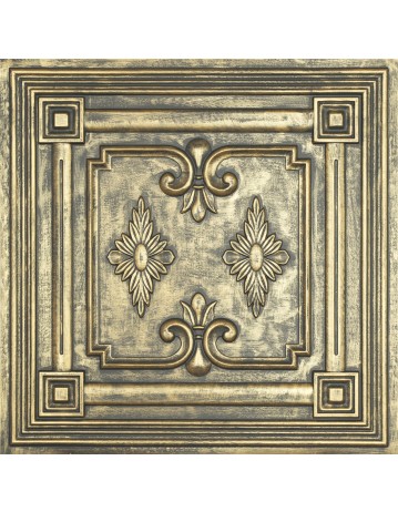 Drop in Ceiling tiles Faux Tin ancient gold color PL63 pack of 10pcs