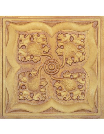 Decorative fancy tiles, Metalize wall panels, Vintage brown gold color PL64 pack of 10pcs