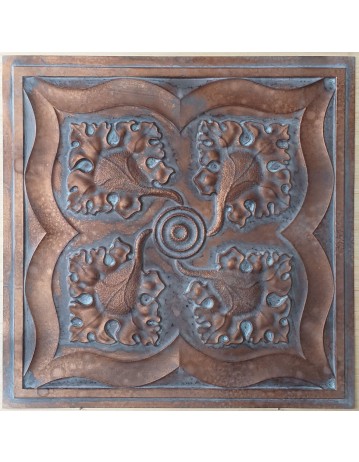 Ceiling tiles Faux vintage painted weathering copper color PL64 10pcs/lot