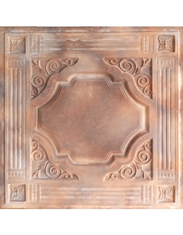 Plastic Ceiling tiles Faux tin washed brown color PL65 10pcs/lot