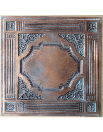Ceiling tiles Faux vintage painted weathering copper color PL65 10pc/lot