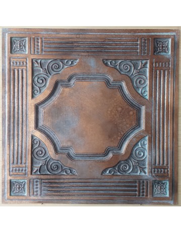 Ceiling tiles Faux vintage painted weathering copper color PL65 10pcs/lot