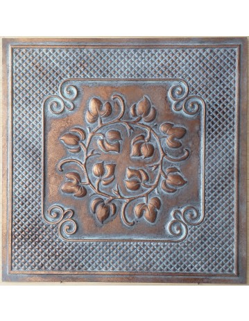 Ceiling tiles Faux vintage painted weathering copper color PL66 10pc/lot