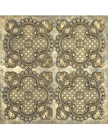 Used Tin Ceiling Tiles, Easy to Install PVC Panels, ancient gold color PL80 pack of 10pcs