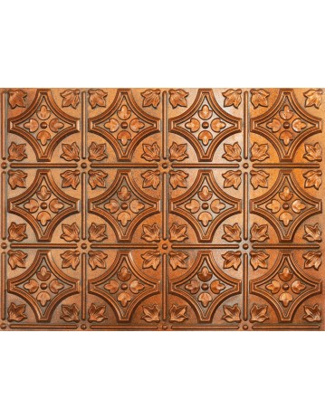 Pressed Tin Ceiling Tile, 3D embossed wall panels, Archaic copper color PLB10 pack of 10pcs