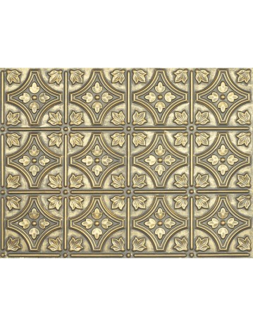 Reclaimed ceiling tiles, Vintage wall panels, Ancient gold color PLB10 pack of 10pcs