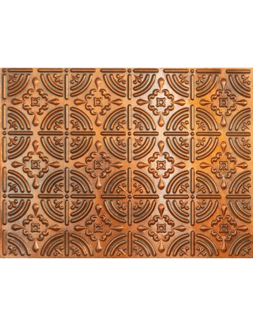 Vintage Pattern Tin ceiling Tiles, Easy to Install PVC Panels, Archaic copper color PLB18 pack of 10pcs
