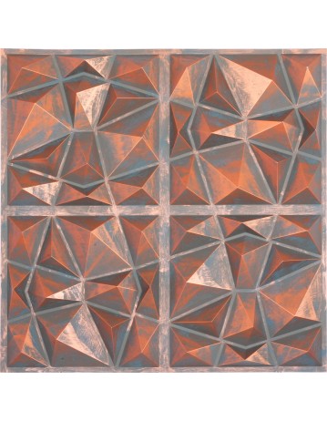 Drop in ceiling panels, Decorative tin wall tile, Rustic copper color PLM101 10pcs/lot